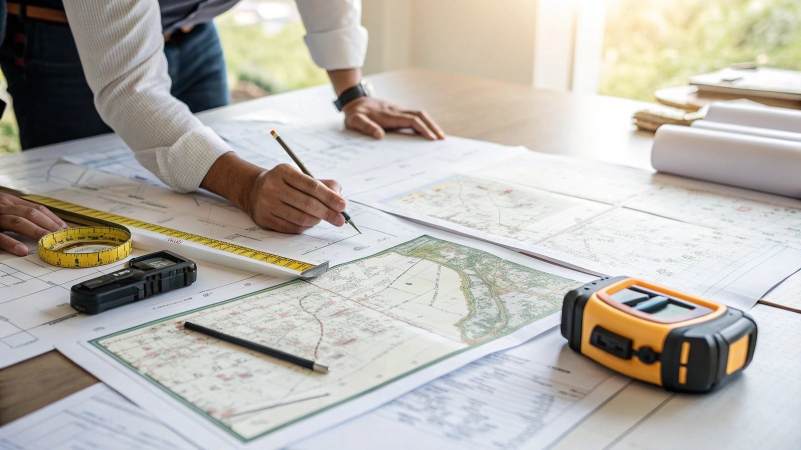 Land registry title plan and boundary documents